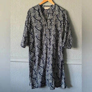Utsa, swim cover, tunic, navy, kaftan, Kurta, size small
